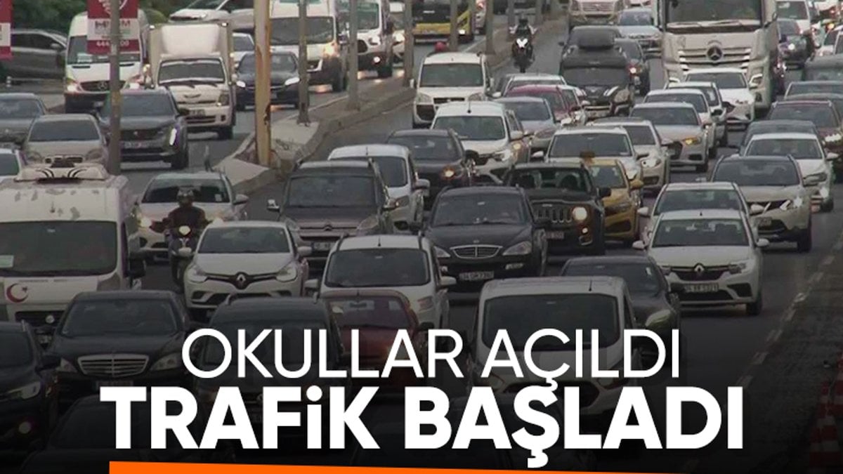 İstanbul’da eğitim-öğretim dönemi başladı, trafik arttı