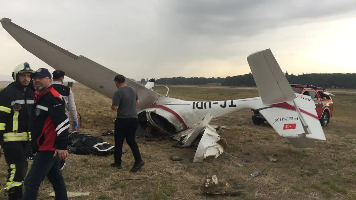 SON DAKİKA… Bursa’da eğitim uçağı düştü: 2 pilot hayatını kaybetti!