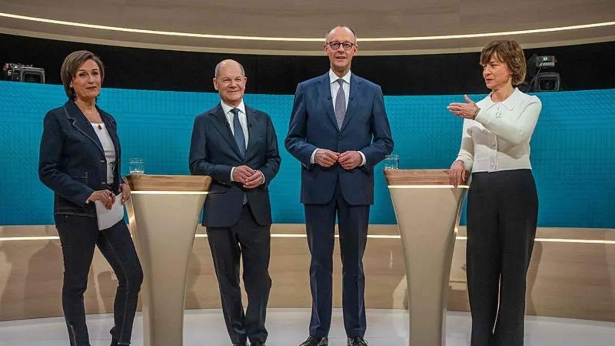 Almanya’da liderler düellosu! Scholz ve Merz seçim öncesi TV’de kozlarını paylaştı