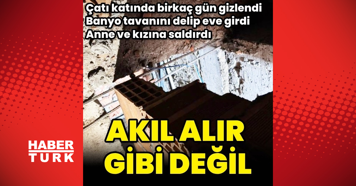 Asma tavanı kırıp alttaki daireye giren şüpheli yakalandı
