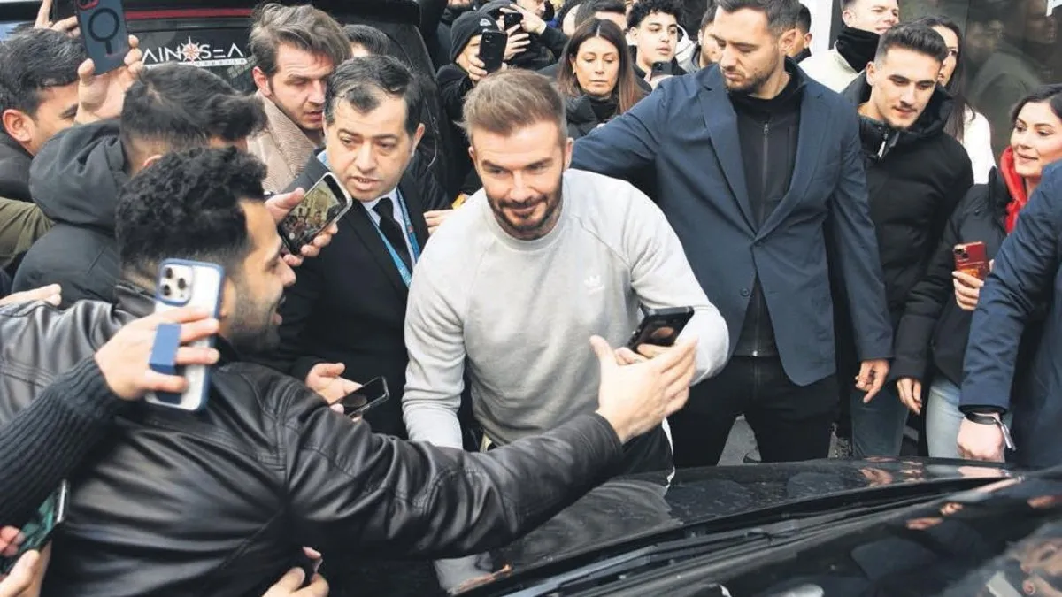 David Beckham izdihamı