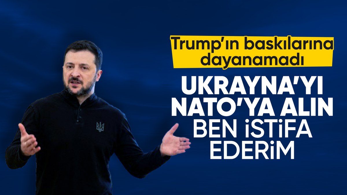 Zelensky: Ukrayna’da barış için görevimi bırakmaya hazırım